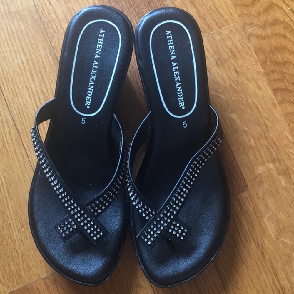 Athena Alexander Black Women's Sandals